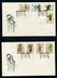 Set of 2 FDCs, franked with C94B Mei Lanfang (imperf)