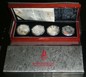2008 Olympic Games 3rd group,1oz color silver coin set of 4, fineness 99.9%. 