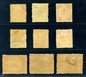 Empress Dowager, complete set of 9, tied by 1894. Nov. 19 Shanghai custom cds.