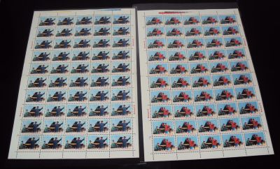 W16, mint, complete set in folded sheet of 50. 