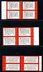 W7 Poems, block of four, mint, complete set, with margin (some with imprint).