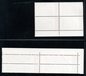 W7 Poems, block of four, mint, complete set, with margin (some with imprint).