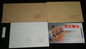 2008-T7 souvenir cover x 2, plus comfort family letter x 2.