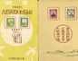 Manchukuo, Fall of Singapore and Great East Asian War, each in stamp folder. 