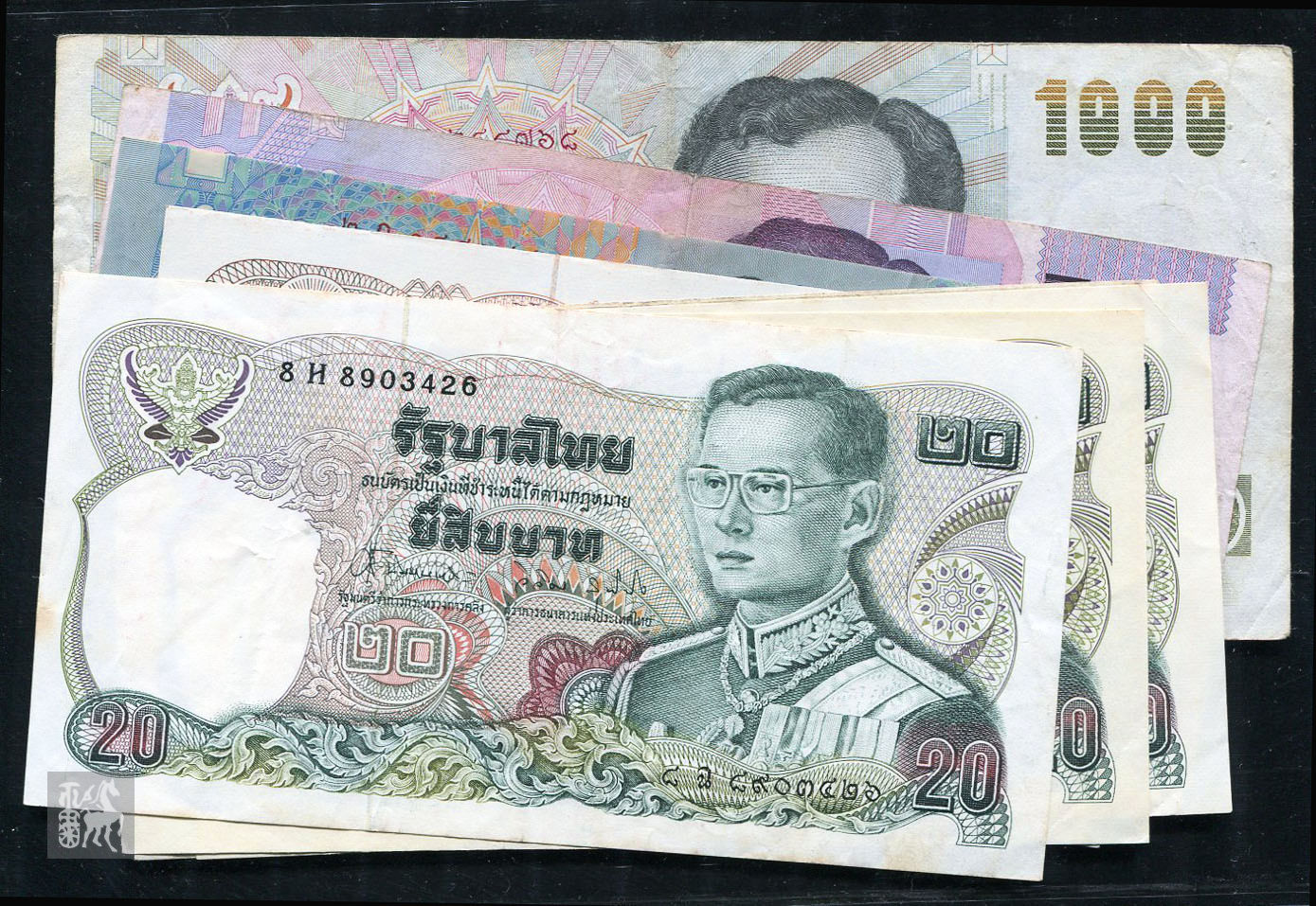 泰国1992年1000铢/P-92/纪念钞/实图/UN-价格:660元-se80412816-外国钱币-零售-7788收藏__收藏热线