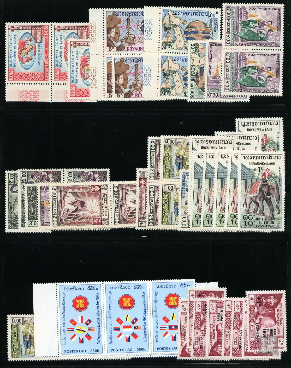 老挝早期邮票22套51枚