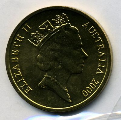 澳大利亚悉尼2000年奥运会5元纪念币一枚无