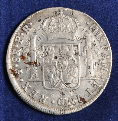 1786年卡洛斯三世头像墨西哥26.3克银币一枚通货品