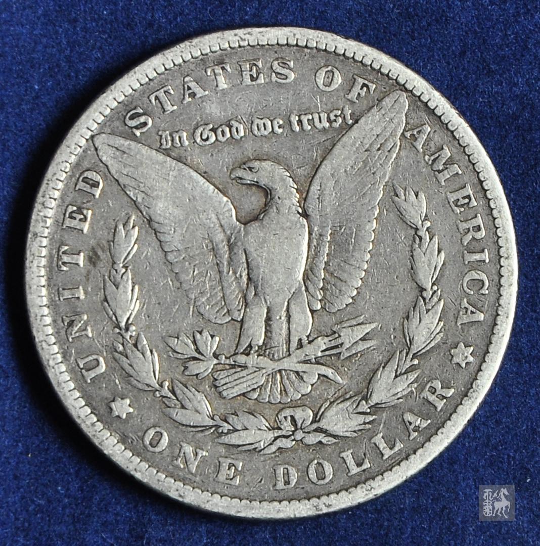 1881年美国摩根26.11克银币一枚美品